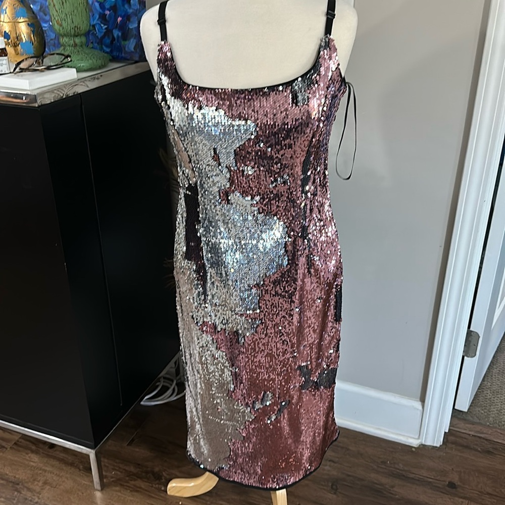 Milly sequin pink cocktail dress size 10